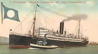 SS <i>Reina Victoria-Eugenia</i> Steam ocean liner, built in England for Spanish service to the River Plate
