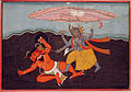 Varaha kills the demon Hiranyaksha (6125123492).jpg