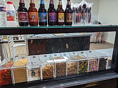 Various toppings and craft sodas at Chip'd.jpg
