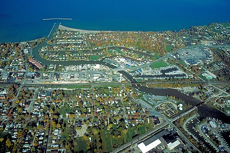 Vermilion Ohio aerial view