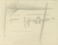 View from a Hangar, Italy, 1918