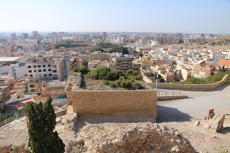 File:View from top of Cartagena toward apartment blocks.jpg