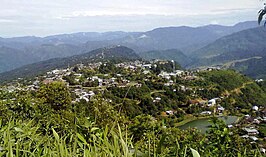 Uitzicht op de plaats Tamenglong in het district Tamenglong