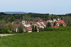 Skyline of Villers-sous-Chalamont