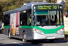 The majority of schools rely on public bus services to transport children to and from school. This Transperth bus is doing a school special run to City Beach on Route 707. Buses, like these transport school children only and as such do not allow the general adult public to ride along with the children. Volgren CR225L bodied Mercedes-Benz O405NH, Transperth (Swan Transit).jpg