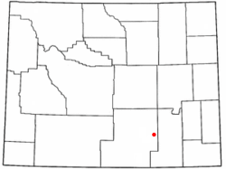 Location of Medicine Bow, Wyoming