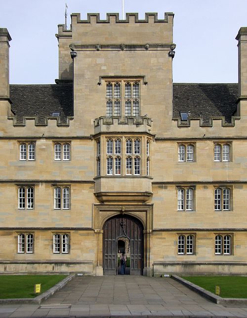 College entrance on Parks Road