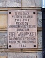 Memorial plaque to Zofia Wołowska