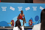 Deutsch: Gewichtheben bei den Olympischen Jugendspielen 2018; Tag 2, 10. Oktober 2018; Jungen 62 kg English: Weightlifting at the 2018 Summer Youth Olympics at 8 October 2018 – Boys' 62 kg