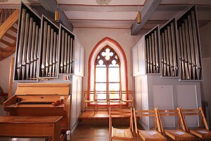 Wettenberg-Krofdorf-Gleiberg - ev Margarethenkirche - Orgel - Prospekt 2.jpg