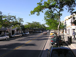Castro Street (main street from Mountain View), looking approximately northeast
