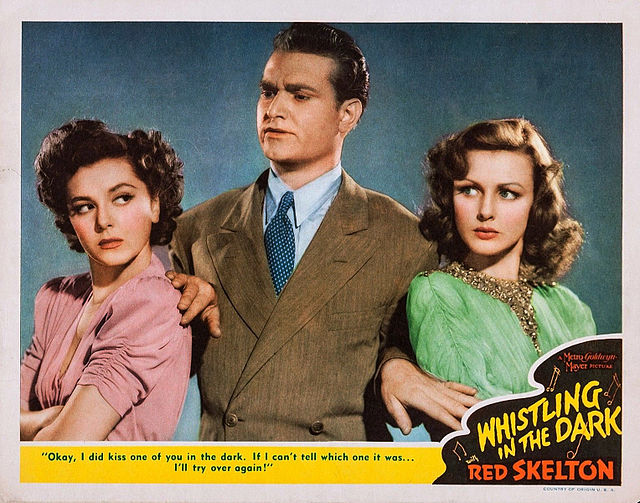 Skelton with Ann Rutherford and Virginia Grey as radio detective "The Fox" in Whistling in the Dark (1941)