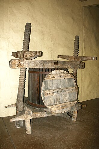 16th-century wine press Wine press from 16th century.jpg