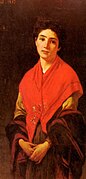 Woman in red (1873), by Federico Zandomeneghi.jpg