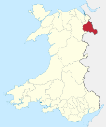 Wrexham Maelor au pays de Galles (1974-1996).svg