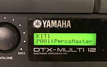 Yamaha DTX M12 on Patch 1 Yamaha DTX M12 Patch 1.jpg