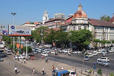Traffic congestion in Yangon