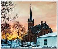 (187 365) Most Holy Trinity Church at Sunrise Wallingford, CT (15748508354).jpg