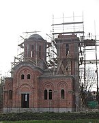 Stavba pravoslavného chrámu ve městě
