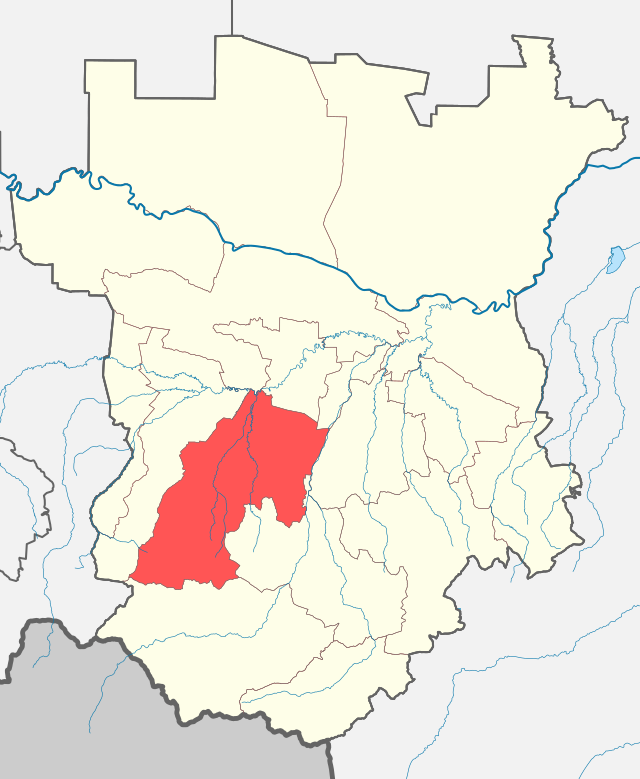 Урус-Мартановский район на карте