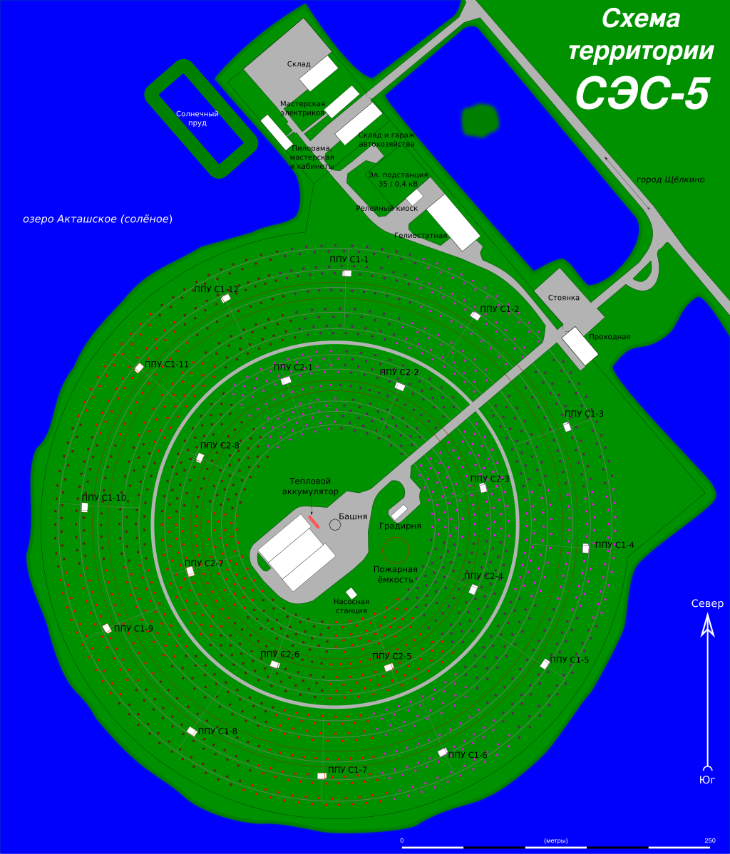 Территория сэс. Крымская Солнечная электростанция СЭС-5. Первая в СССР Солнечная электростанция СЭС-5. Крымская Солнечная электростанция Щелкино. СЭС-5 В Крыму.