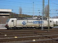 Deutsch: Crossrail-Lokomotive des Typs Bombardier Traxx in Werbelackierung für Ewals Cargo Care.