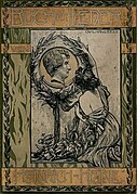 1898 Buch der Lieder Heinrich Heine 3. Auflage Buchumschlag nach Entwurf von Carl Hans Pless.jpg