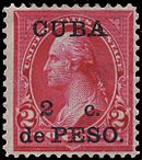 Cuba overprint
1899 issue 1899USProvisional-2centavos.jpg