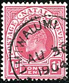 1 d, circle at Umtwalumi .. in 1904. SG128