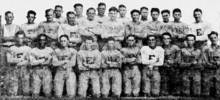 The 1927 Edinburg Broncs football team, with coach J. D. Foster at the top left 1927 Edinburg Broncs football team.png