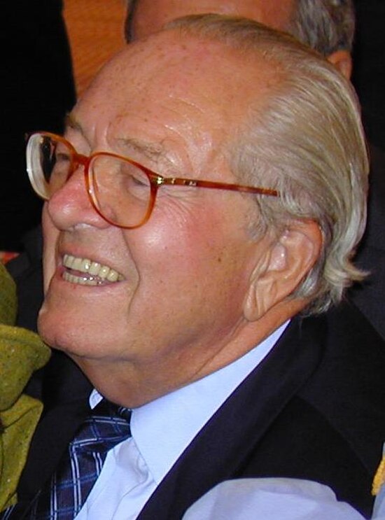 Jean-Marie Le Pen, leader of the National Front from 1972 to 2011