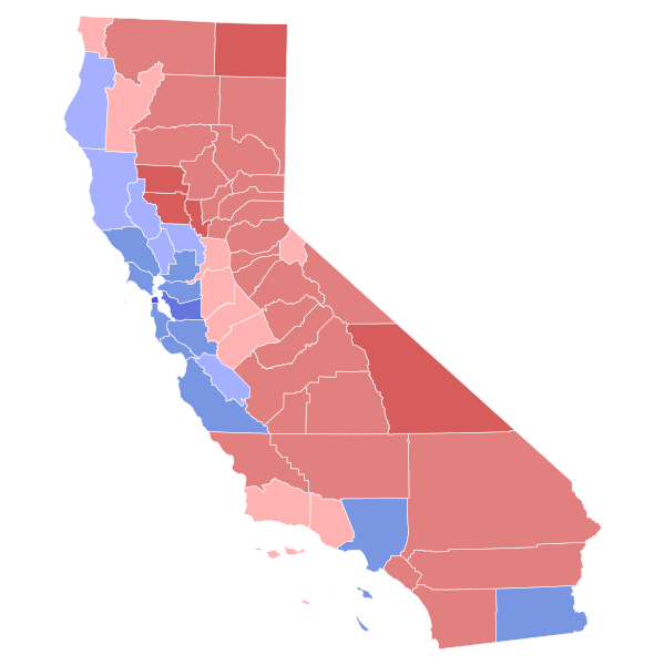 File:2002 California Secretary of State election results map by county.svg