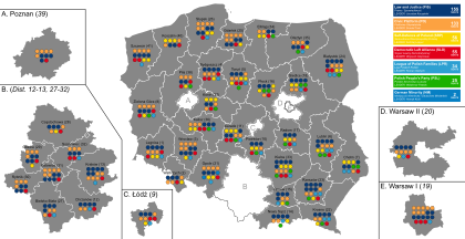 2005 Polish parliamentary election - Results.svg