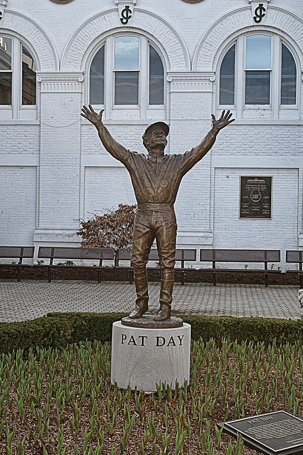 Statue of Day at Churchill Downs