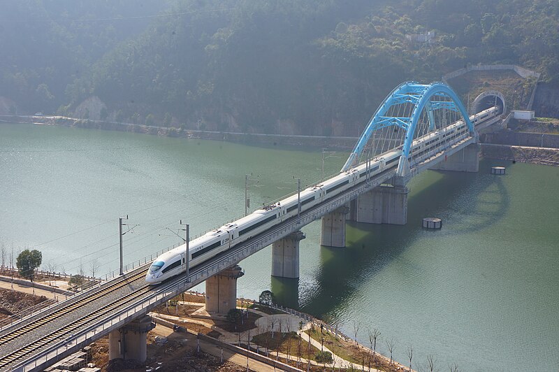 File:201701 G164 on Jinhua–Wenzhou HSR over Daxi River.jpg