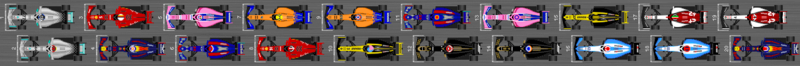 Diagram over startgitteret for Aserbajdsjan Grand Prix 2019