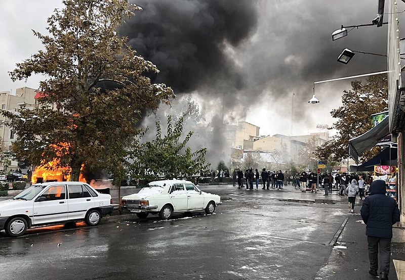 File:2019 Iranian fuel protests mehr news (9).jpg