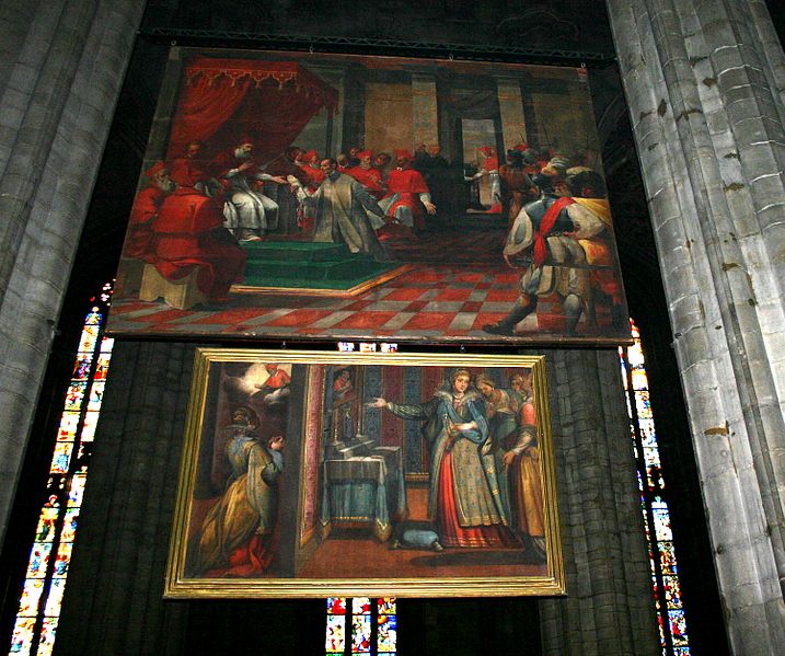 File:3215 - Milano, Duomo - Il Duchino e il Morazzone - S. Carlo rinuncia agli onori (1602) - Foto Giovanni Dall'Orto, 6-Dec-2007.jpg