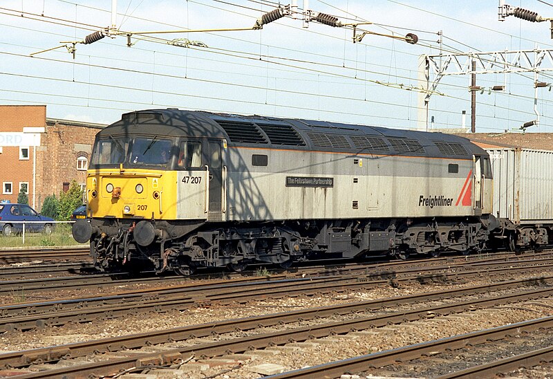 File:47207 at Stafford on 10th June 2000 loco only.jpg