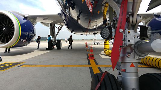 A A320neo parked in Viracopos International Airport