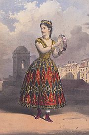 Adelina Patti as Esmeralda in Campana's last opera, London 1870