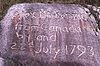Rock inscribed by Alexander Mackenzie