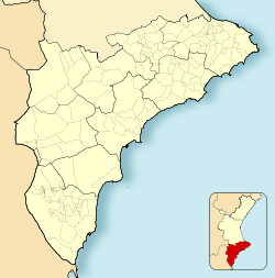 Elche is located in Province o Alicante