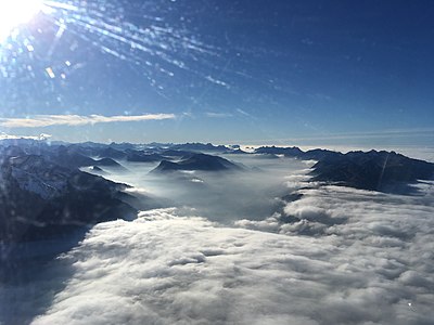 View over Alps