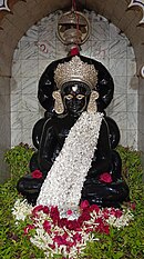 The idol of Antarikṣa Pārśvanātha during Śvetāmbara rituals