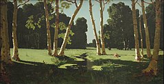 A birch grove, 1879
