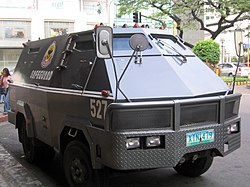 Armored car in Manila.