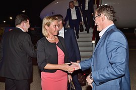 Arrival of the EU Foreign Ministers to Bratislava, Gymnich, 2016-September-1 (29398241205).jpg