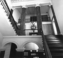 The Athenaeum's staircase in 1972 AthenaeumPhilly.jpg