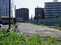 小野田セメント専用線廃線跡（2012年5月5日。宅地開発され現存しない）